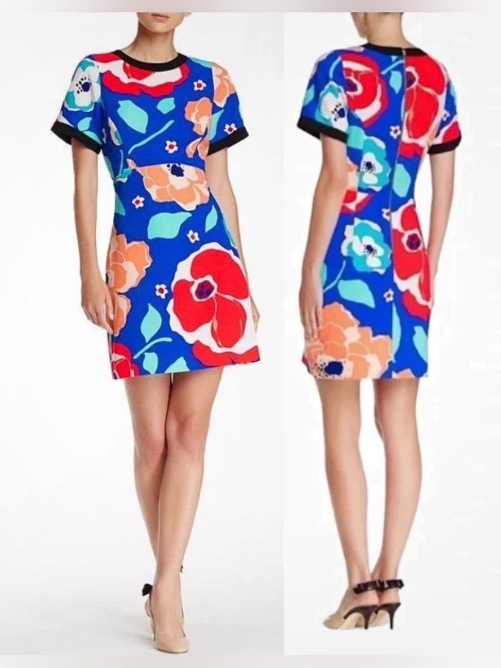 Kate Spade Jaq Dive Right Poppy Floral Luau Party Dress